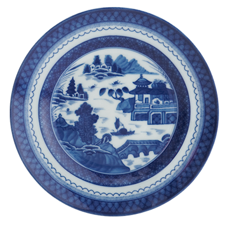 Mottahedeh Blue Canton Rim Soup Plate