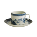 Mottahedeh Blue Canton Tea Cup & Saucer, Can Shape