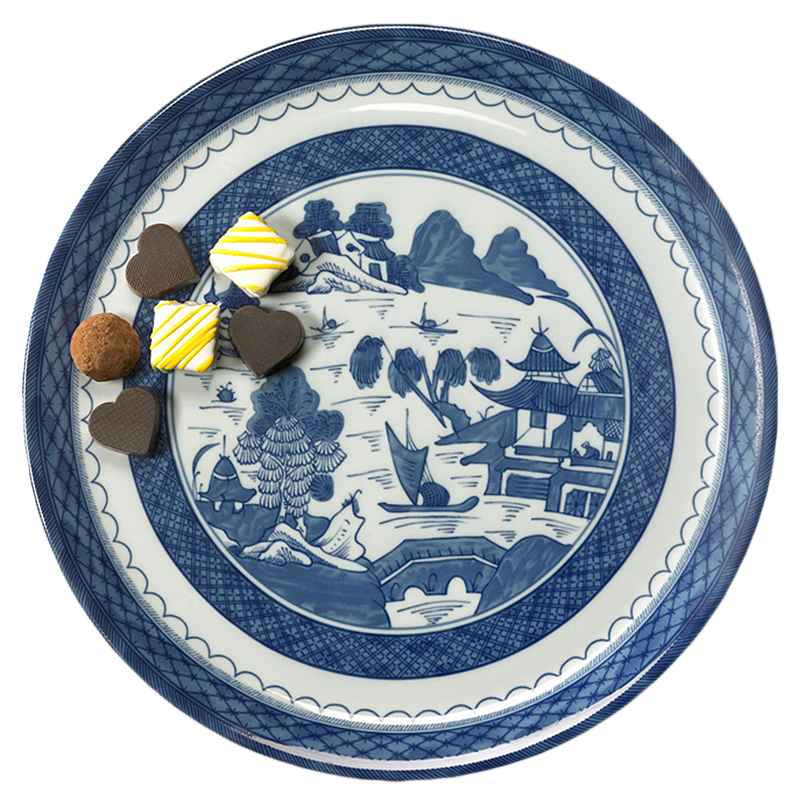 Mottahedeh Blue Canton Cake Plate