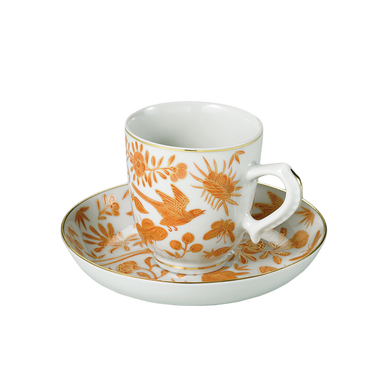 Mottahedeh Sacred Bird & Butterfly Demi Cup & Saucer