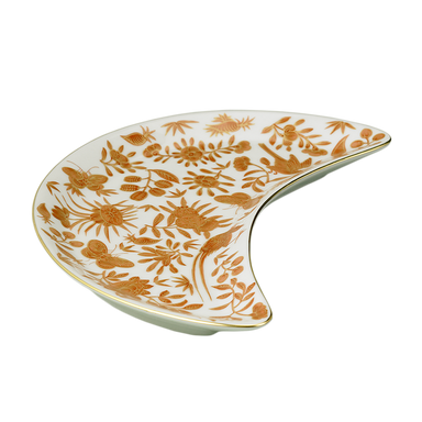 Mottahedeh Sacred Bird & Butterfly Crescent Salad Plate