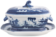 Mottahedeh Blue Canton Octogonal Tureen & Stand
