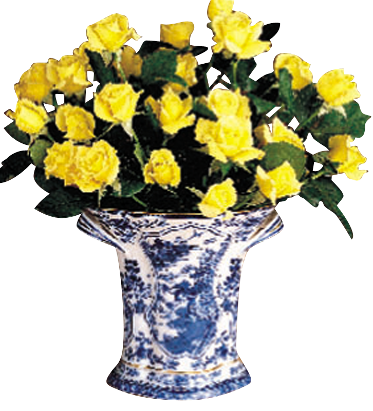 Blue Canton Bough Vase