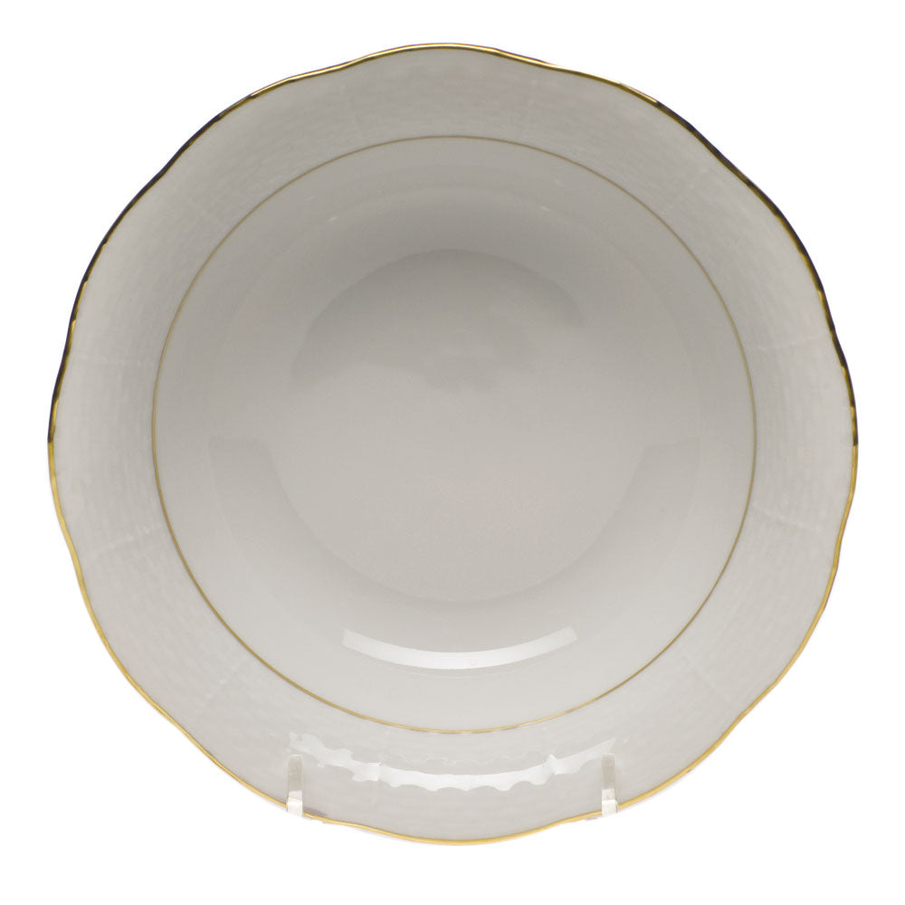 Herend Golden Edge Oatmeal Bowl  6.5"d