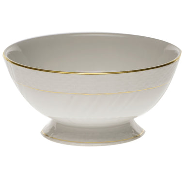 Herend Golden Edge Footed Bowl 5"d X 2.5"h