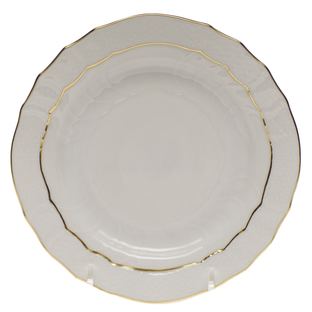 Herend Golden Edge Bread And Butter Plate 6"d