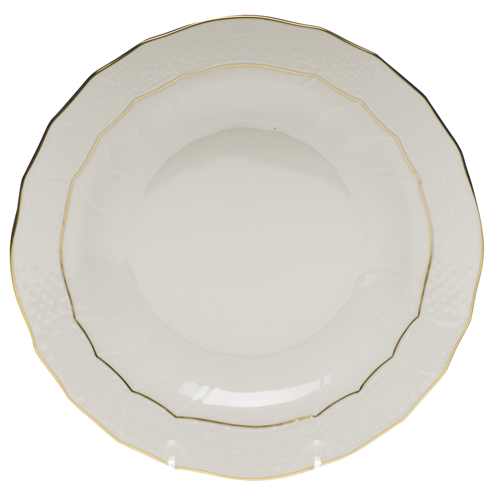 Golden Edge Dessert Plate
