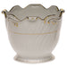 Herend Golden Edge Ribbed Cachepot  6.25"h X 7"d