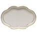 Herend Golden Edge Small Scalloped Tray  5.5"l
