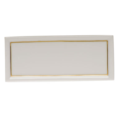 Herend Golden Edge Place Card 3.75"l X 1.5"h