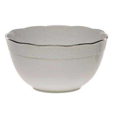 Herend Platinum Edge Round Bowl  (3.5 Pt) 7.5"d