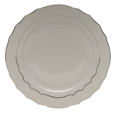 Herend Platinum Edge Service Plate  11"d