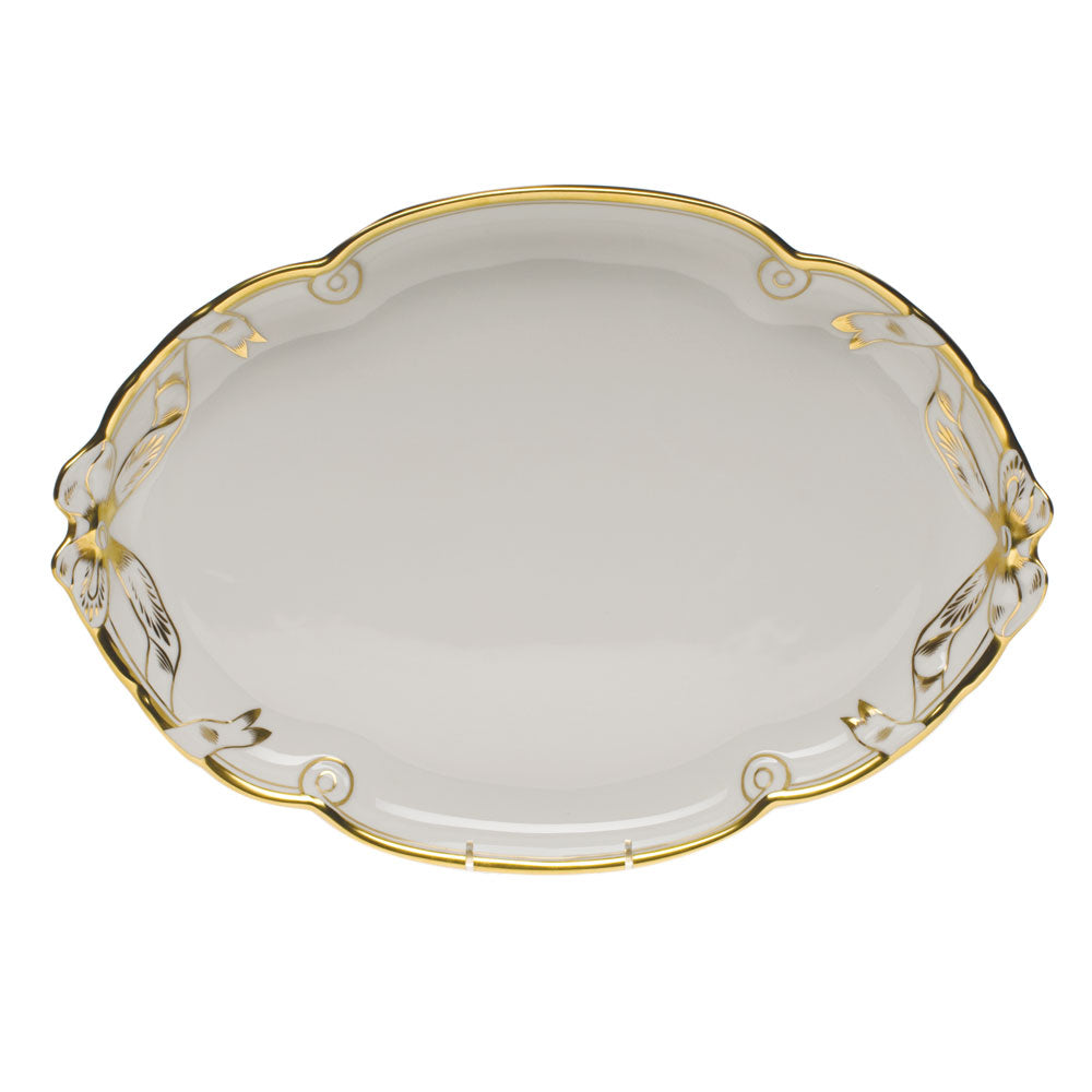 Herend Gwendolyn Ribbon Tray  11"w X 15.75"l