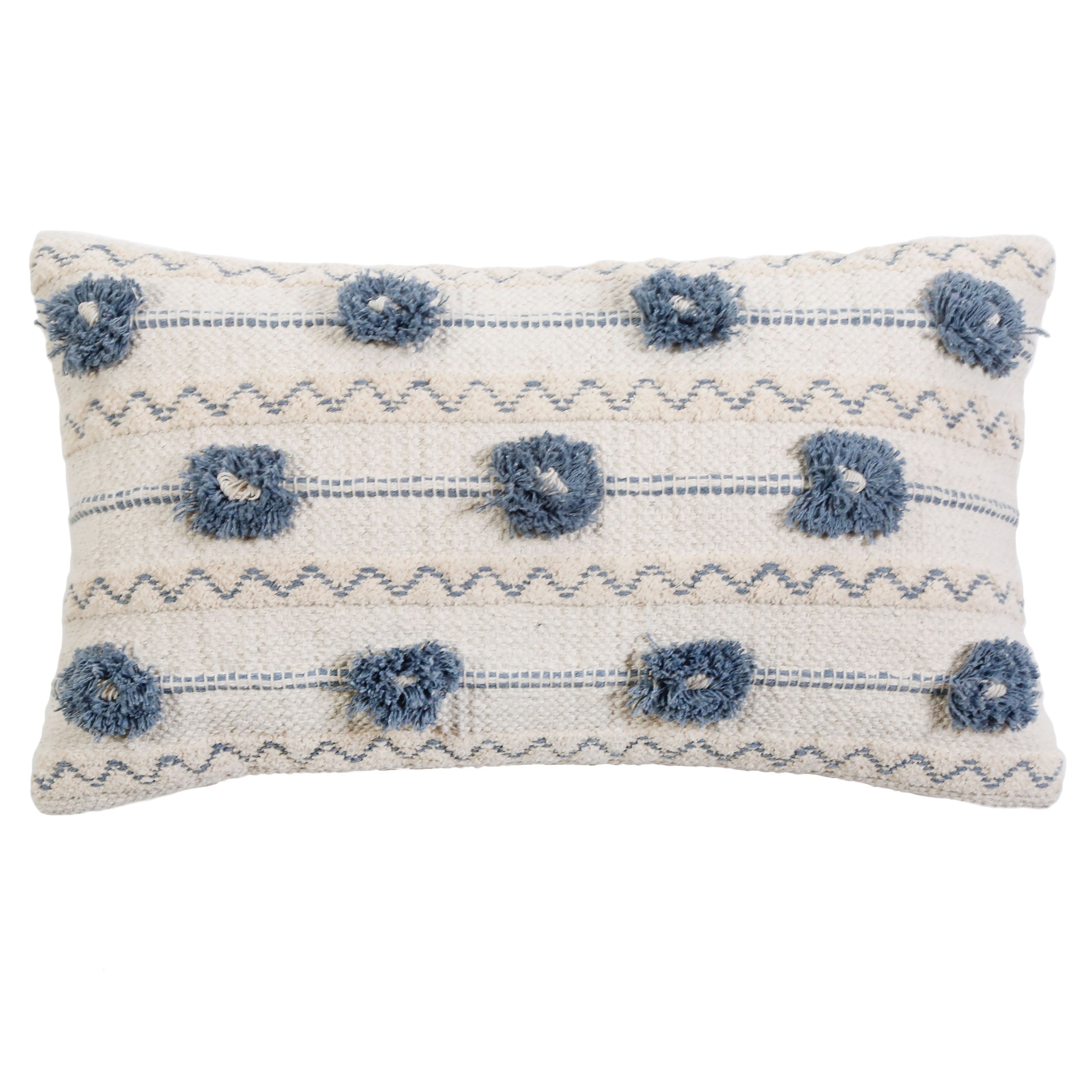 Izzy - Ivory/Denim Pillow