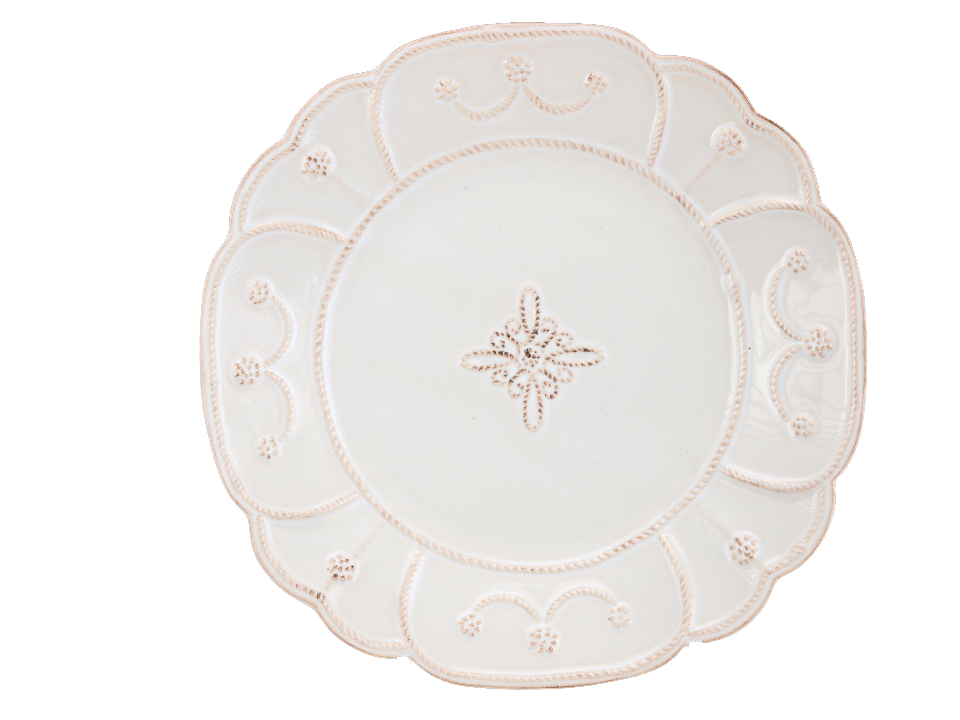 Juliska Jardins du Monde Whitewash Dessert/Salad Plate