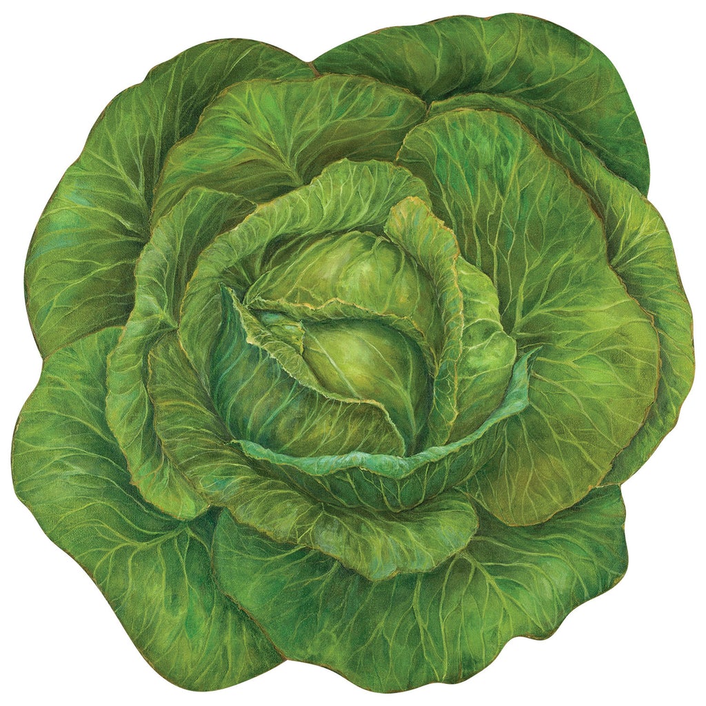 Cabbage Die Cut Paper Placemat