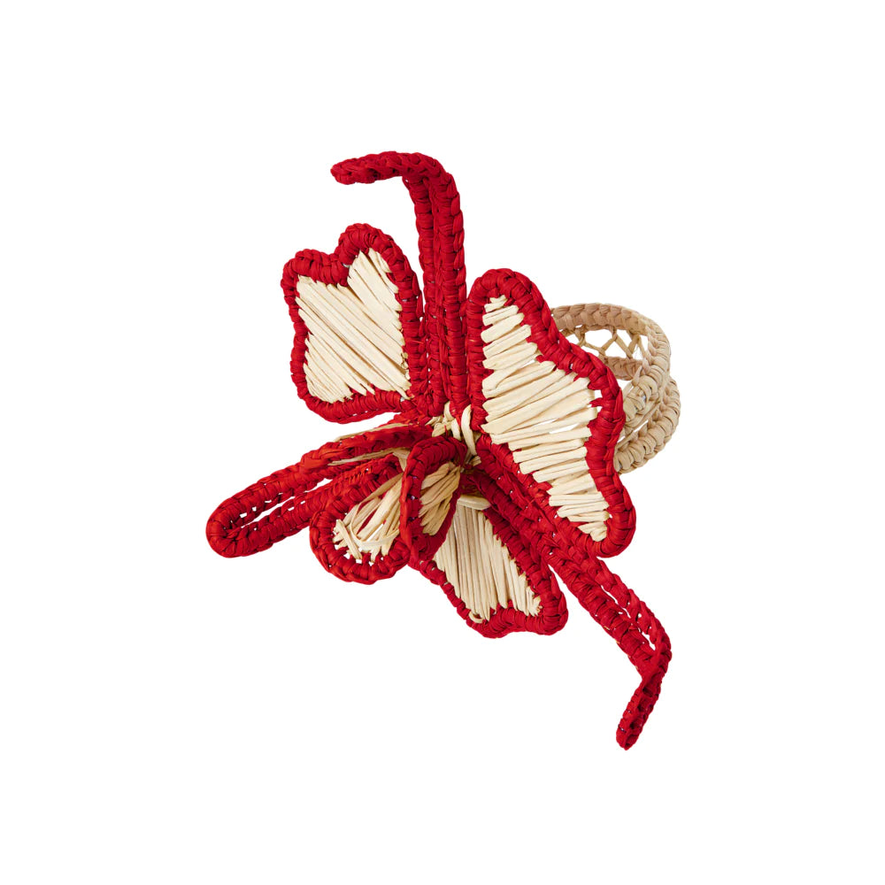 Lei flower napkin ring