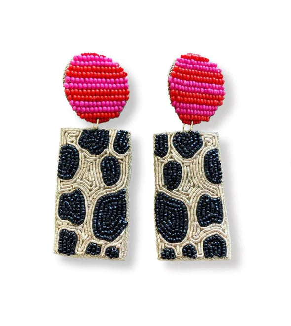 Leopard & Stripes Earrings