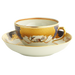 Mottahedeh Golden Butterfly Tea Cup & Saucer