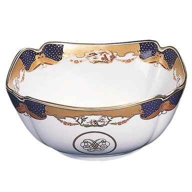 Mottahedeh Golden Butterfly Square Bowl