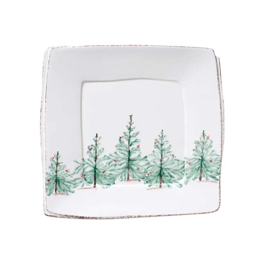 Melamine Lastra Holiday Square Platter