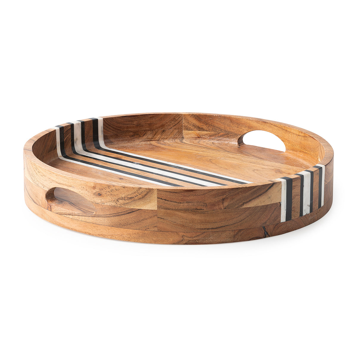 Juliska Stonewood Stripe Round Tray