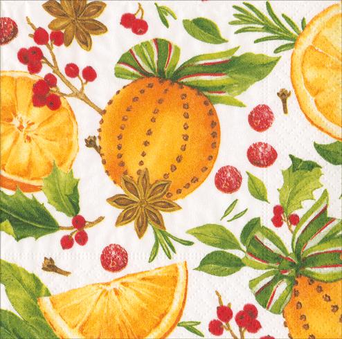 Orange Spice Cocktail Napkin