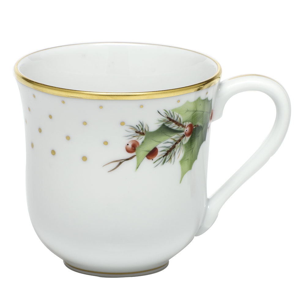 Herend Noels-x2 Winter Shimmer Mug (11 Oz) 3.5"h