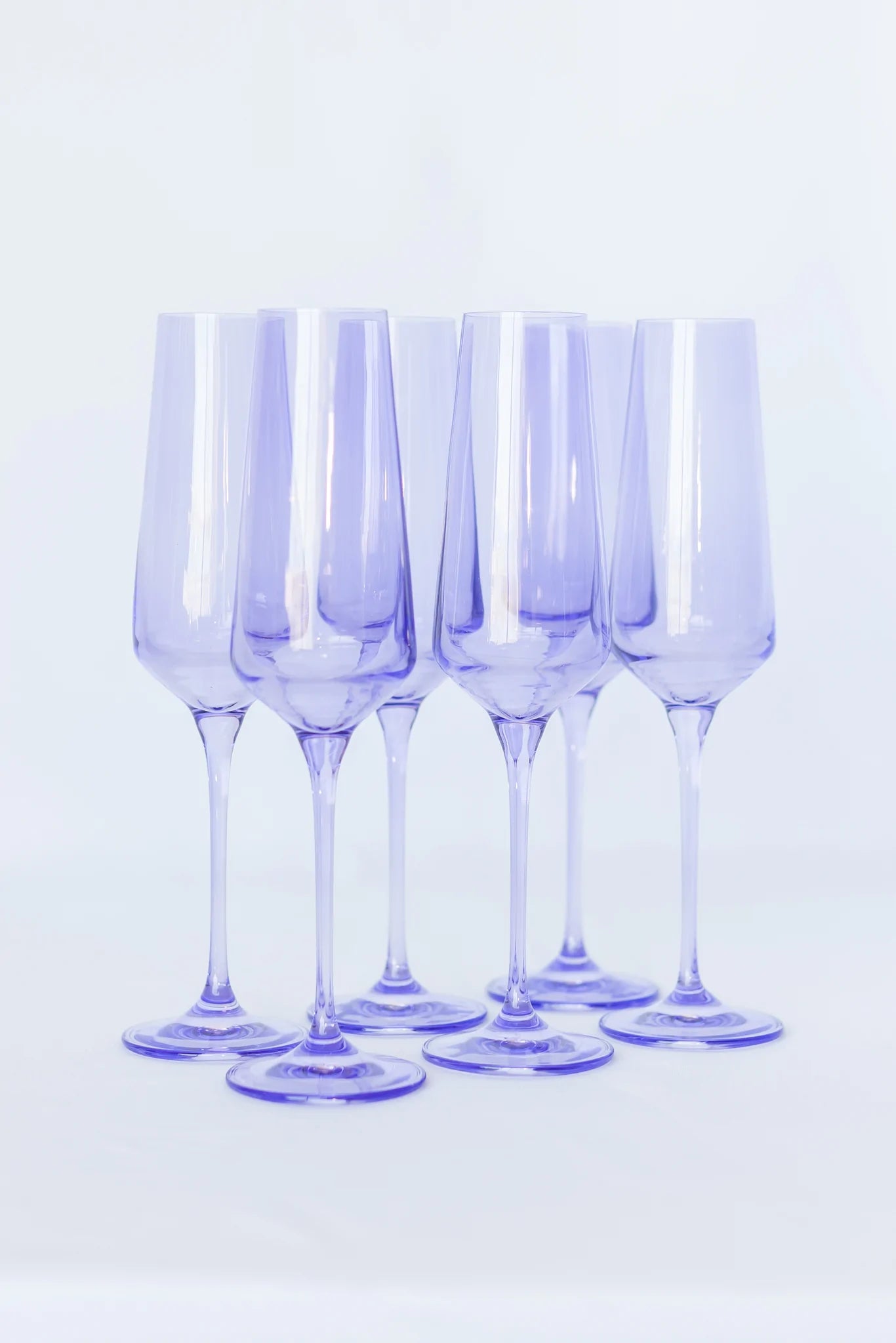 Estelle Colored Champagne Flute - Set of 6