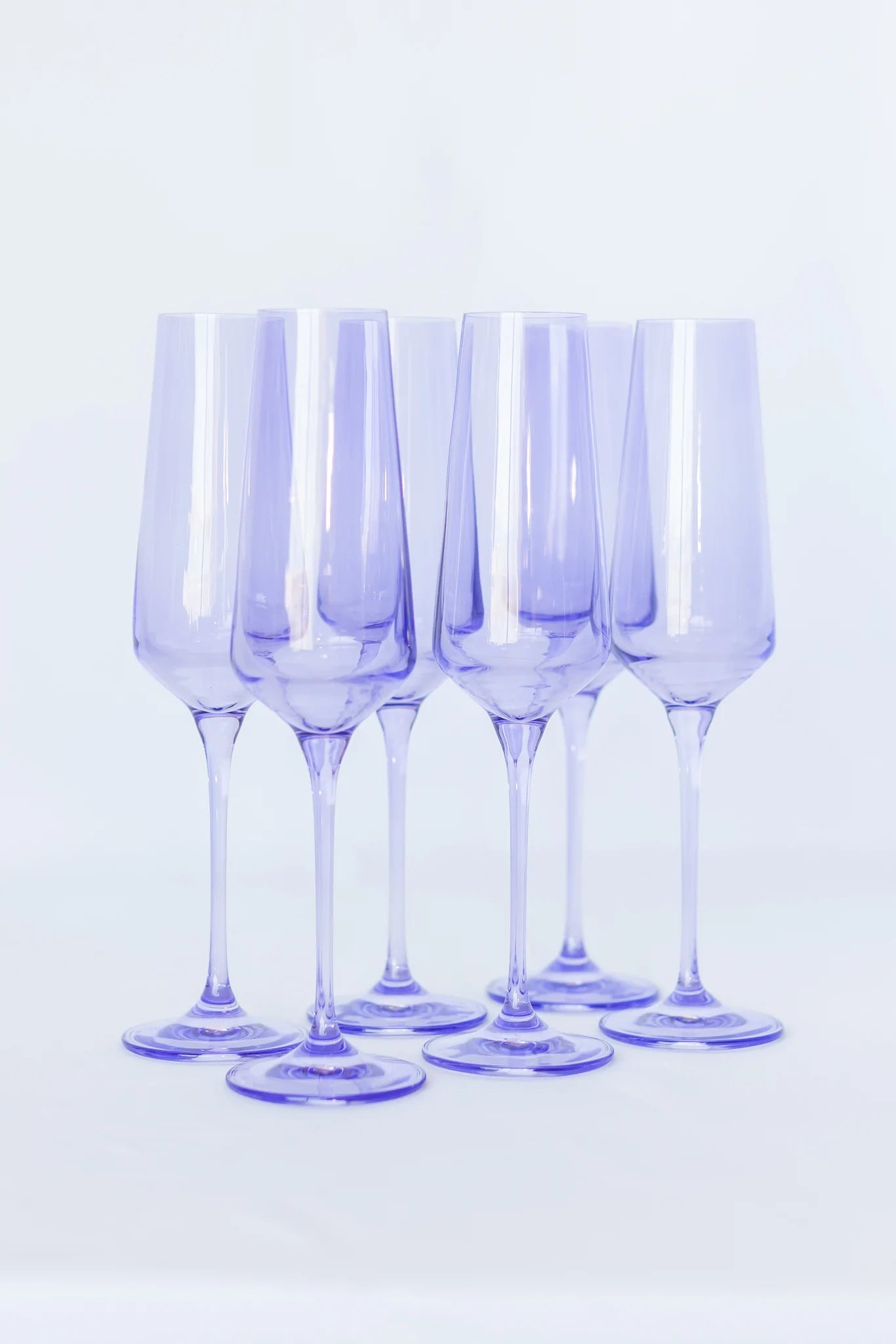 Estelle Colored Champagne Flute - Set of 6 {Iridescent}
