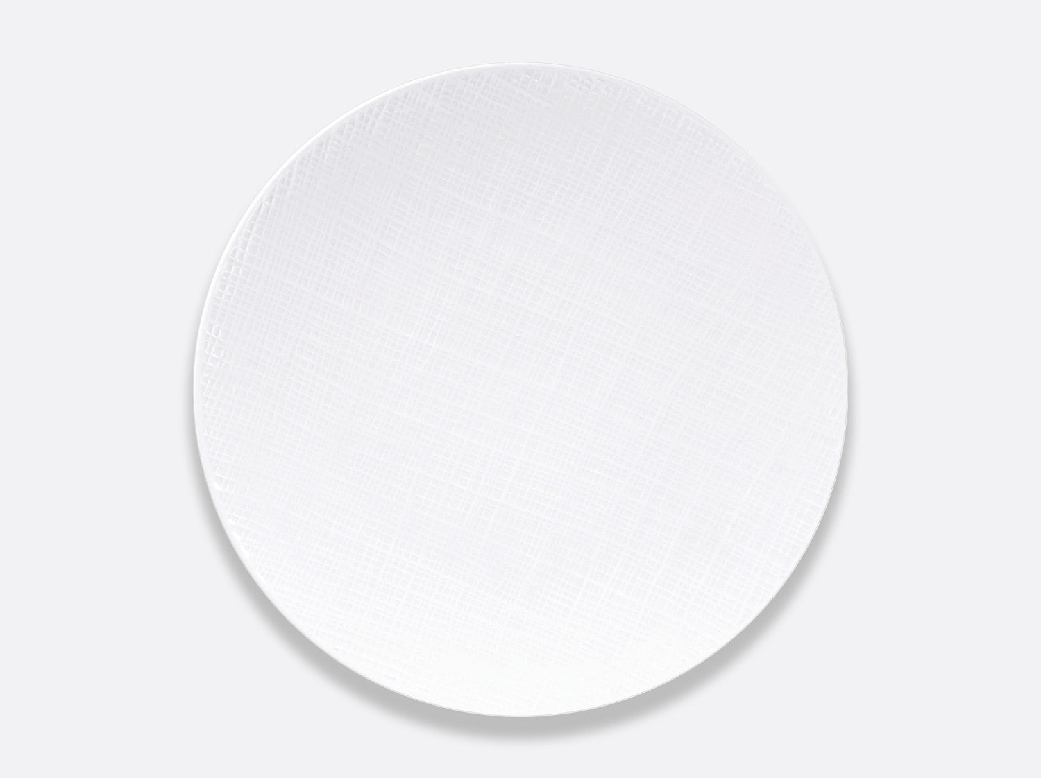 Organza White Coupe Dinner Plate