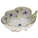 Herend Blue Garland Deep Leaf Dish  4"l X 3"w