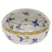Herend Blue Garland Ring Box  2.75"d