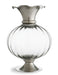 Arte Italica Giovanna Pewter & Crystal Vase