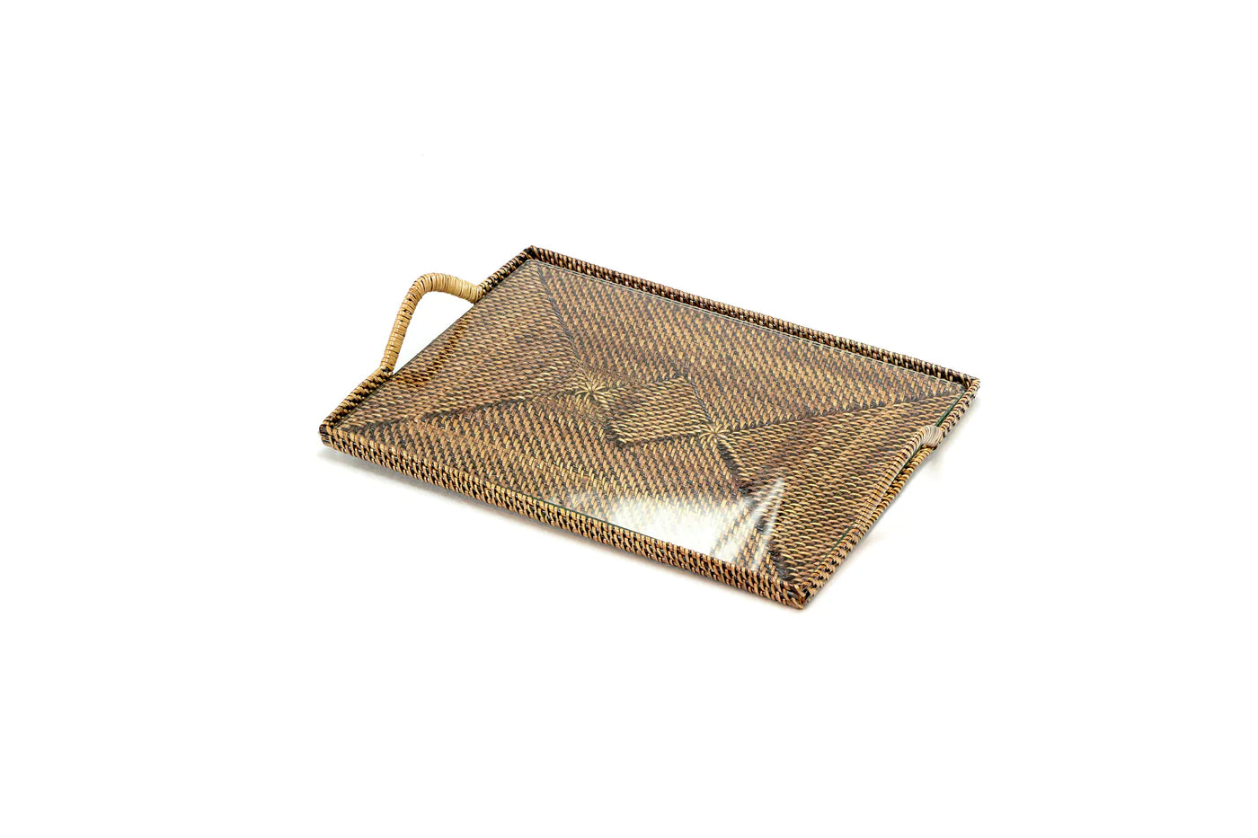 Rectangular Tray with Glass, Small