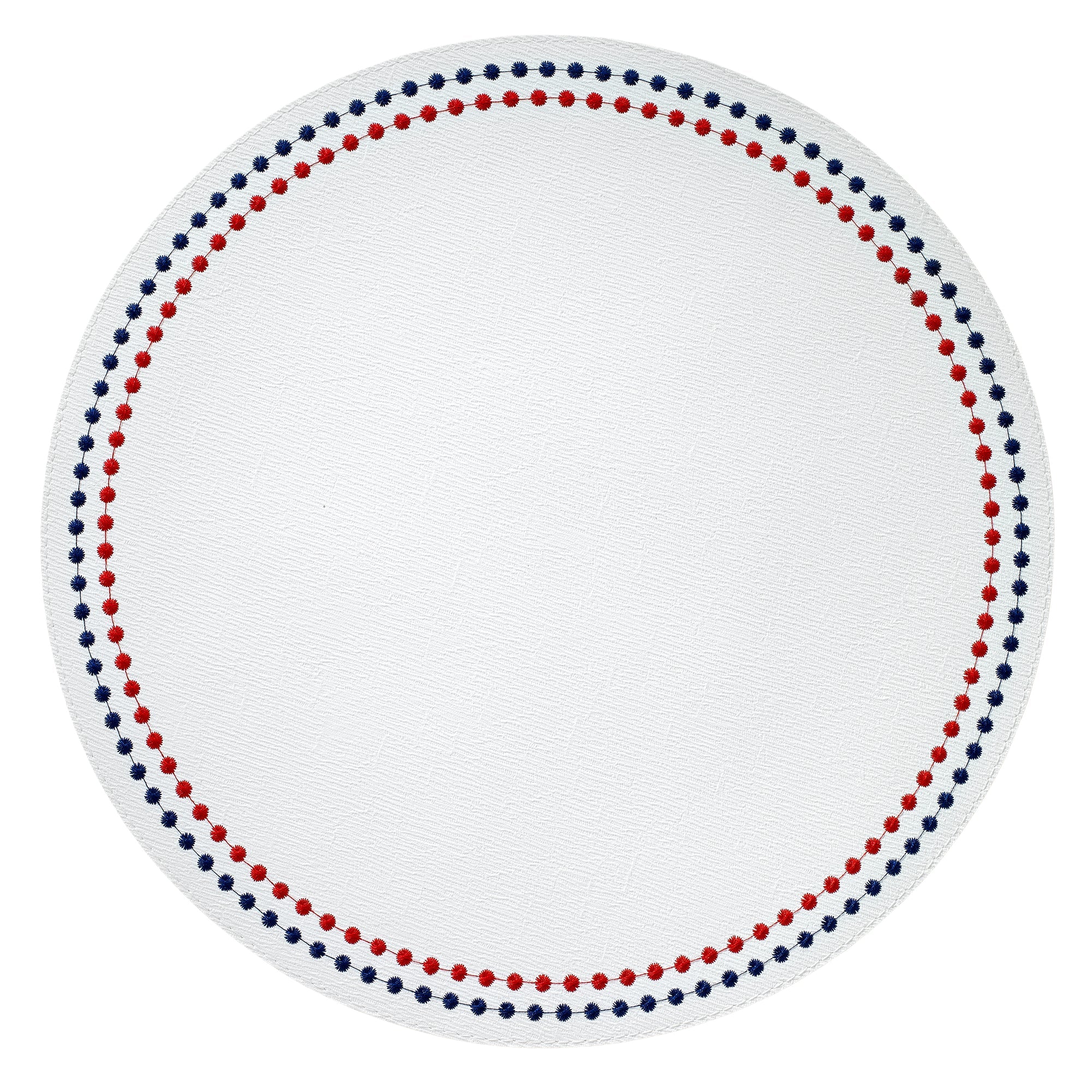 Placemats Pearls Red Blue Set of 4