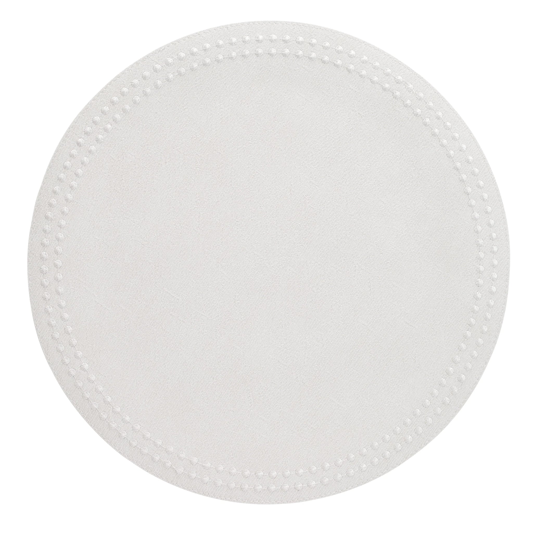 Pearls Placemats White/White Set of 4