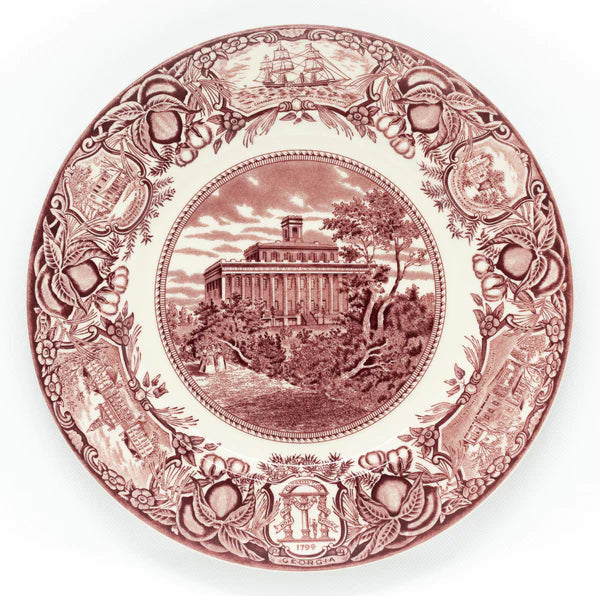 Georgia Historical Plate Wesleyan College - Pink #4