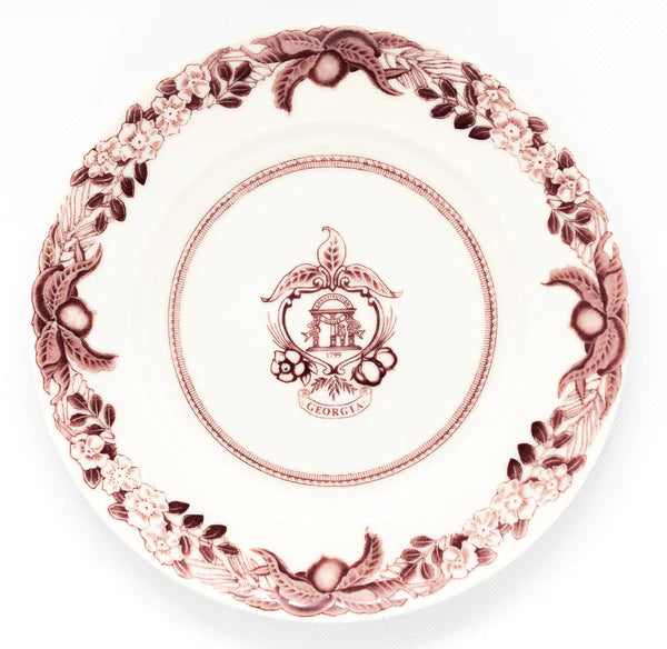 Georgia Historial Plate - Pink Salad Plate