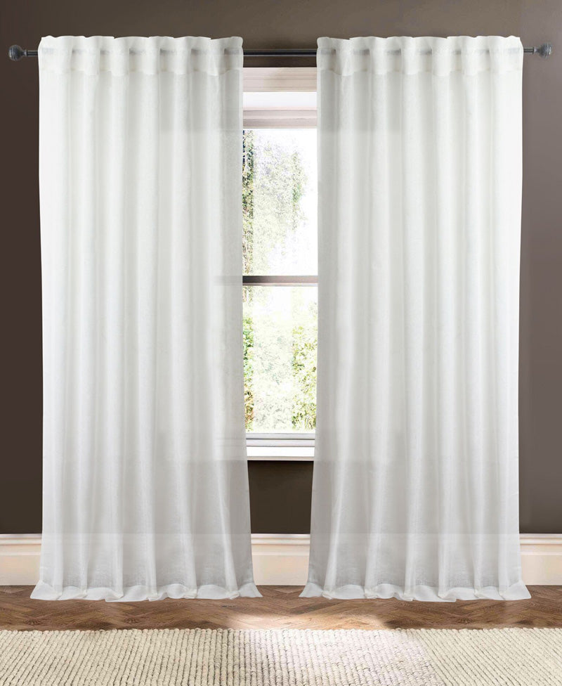 Plain Linen Sheer (Pair)