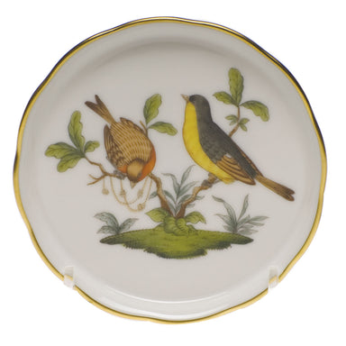 Herend Rothschild Bird Coaster - Motif 07 4"d