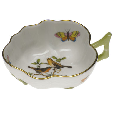 Herend Rothschild Bird Deep Leaf Dish  1.5"h