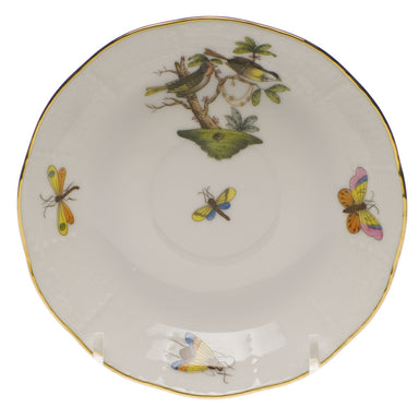 Herend Rothschild Bird After Dinner Saucer 4.5"d