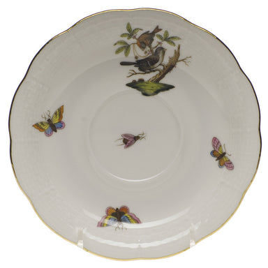 Herend Rothschild Bird Tea Saucer - Motif 04 6"d