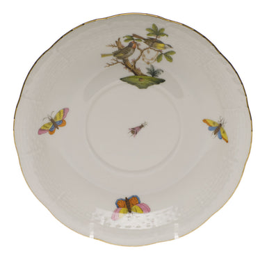 Herend Rothschild Bird Cream Soup Stand  7.25"d