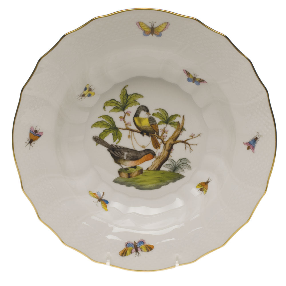 Herend Rothschild Bird Rim Soup - Motif 02 9.5"d