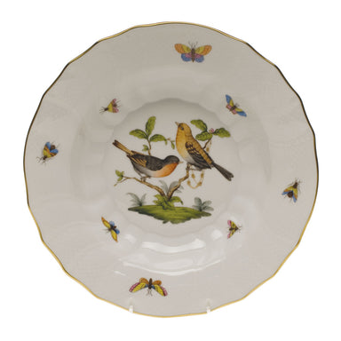 Herend Rothschild Bird Rim Soup - Motif 09 9.5"d