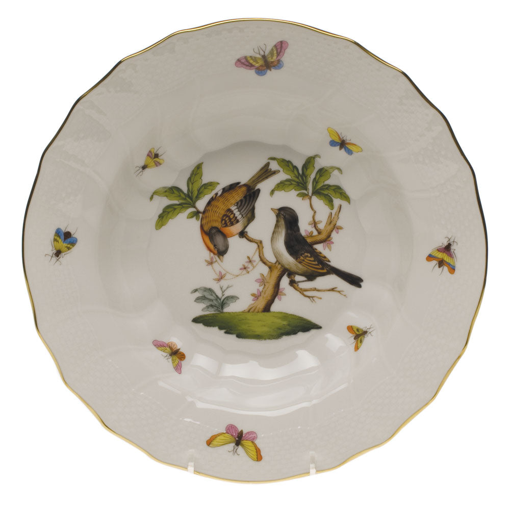 Herend Rothschild Bird Rim Soup - Motif 12 9.5"d