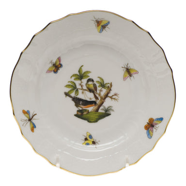 Herend Rothschild Bird Bread And Butter Plate - Mo 02 6"d