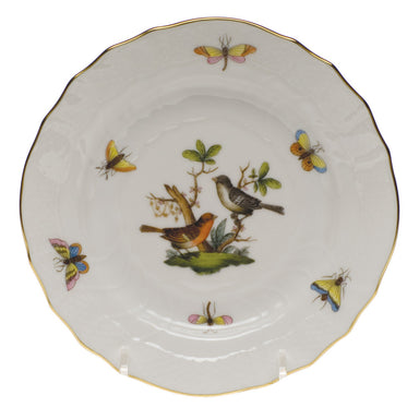 Herend Rothschild Bird Bread And Butter Plate - Mo 05 6"d